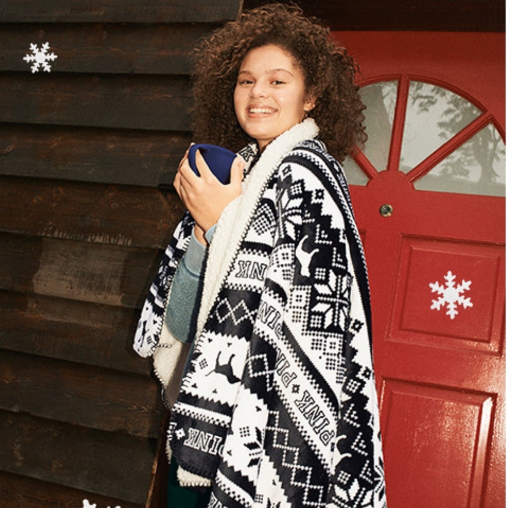 Vs PINK SHERPA BLANKET